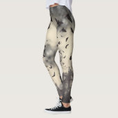 Château gothique Vampire Dracula Halloween Legging (Gauche)