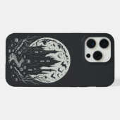 Château hanté sous une Pleine lune (Verso Horizontal)