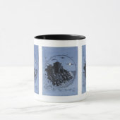 Château médiéval en Mug Bleue (Centre)