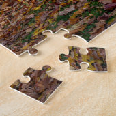 Château médiéval entouré de forêt puzzle (Côté)