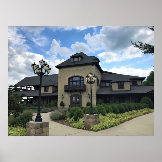 Chateau Morrisette-wijnmakerij, Floyd, Virginia Poster (Voorkant)