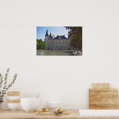 Chateau Pichon Longueville Baron en vijver Poster (Keuken)