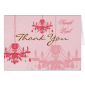 Chateau Rose rose Chandelier Mariage Invitations