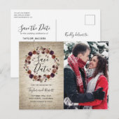 Château rustique floral Photo Faire-part de sauveg (Devant / Derrière)