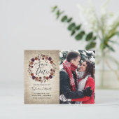 Château rustique floral Photo Faire-part de sauveg (Debout devant)