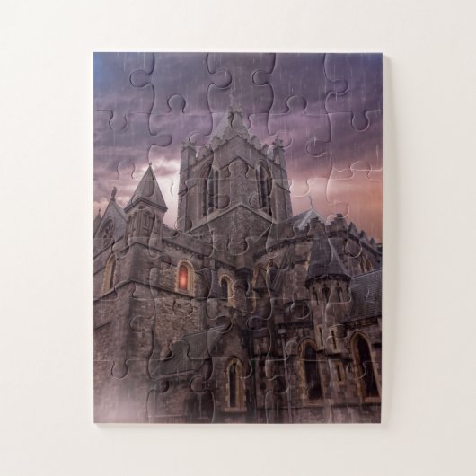 CHÂTEAU STORMY NUIT GOTHIC JIGSAW PUZZLE (Vertical)