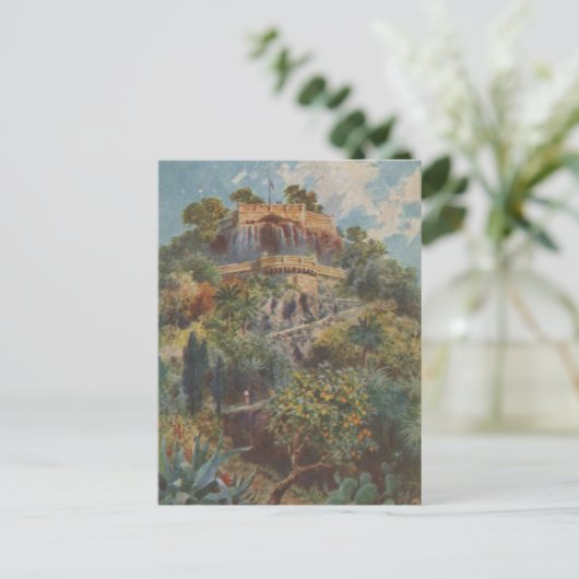 Chateau Uitzicht Nice Frankrijk Briefkaart (Staand voorkant)