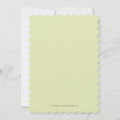 Chateau vert saule d'aquarelle invitations mariage (Dos)