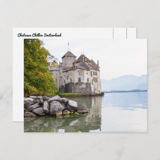 Châteaux Chillon Suisse Carte postale (Devant / Derrière)