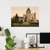 Chateaux de Bourbon-Busset, Vichy, Frankrijk Poster (Thuiskantoor)