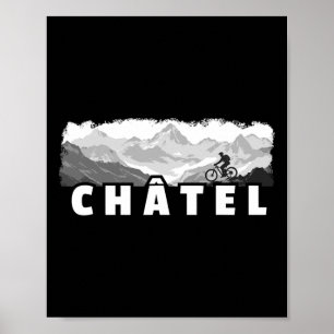 Châtel Frankrijk Mountainbiken Mtb Fietsen Poster