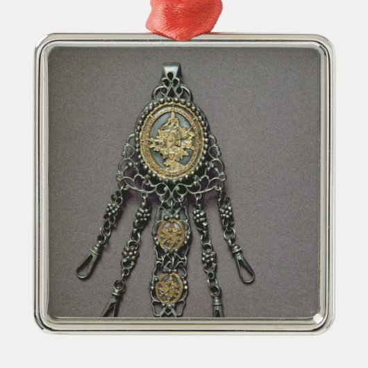 Chatelaine, eind 18e eeuw metalen ornament (Voorkant)