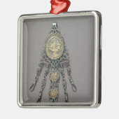 Chatelaine, eind 18e eeuw metalen ornament (Links)