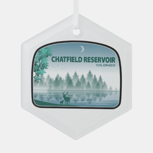 Chatfield Reservoir Colorado Deer Glas Ornament (Voorkant)
