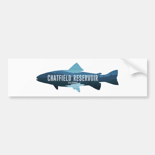 Chatfield Reservoir Colorado Fish Bumpersticker (Voorkant)