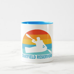 Chatfield Reservoir Colorado Kajak Tweekleurige Koffiemok