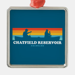 Chatfield Reservoir Colorado Kano Metalen Ornament