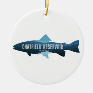 Chatfield Reservoir Colorado Vis Keramisch Ornament