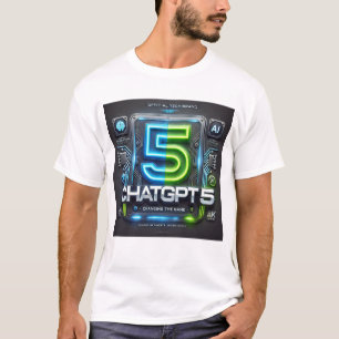 ChatGPT 5 AI T-shirt   Futuristische tech- en AI-l