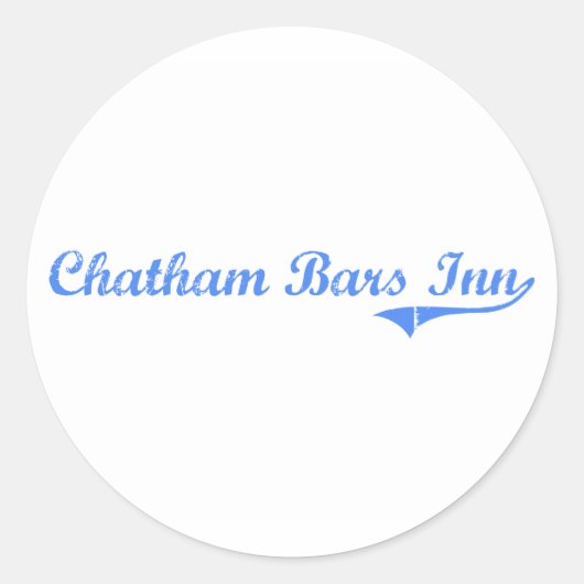 Chatham Bars Inn Massachusetts Classic Design Ronde Sticker (Voorkant)