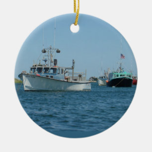 Chatham Harbour Boats Keramisch Ornament