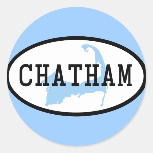 Chatham, MA Sticker (Voorkant)