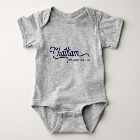 Chatham Massachusetts Baby Onesie Romper (Voorkant)