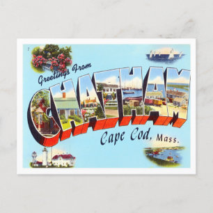Chatham, Massachusetts  Big Letters Briefkaart