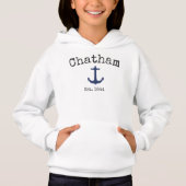 Chatham Massachusetts sweat - shirt à capuche rose (Devant)