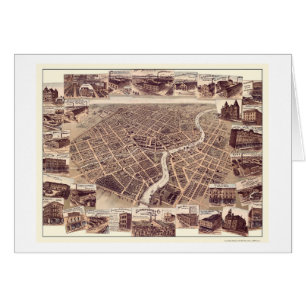 Chatham, ON, Canada Panoramic Map - 1870