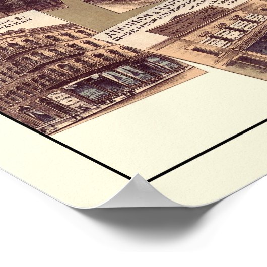 Chatham, ON, Canada Panoramic Map - 1870 Poster (Hoek)