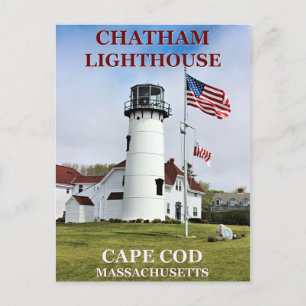 Chatham Phare, Massachusetts Carte Postale