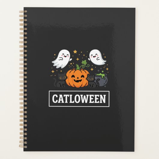 Chatloween Mignon Fantôme Chat Design Halloween_1 (Devant)