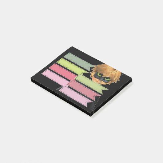 Chatnoir post-it note (Incliné)