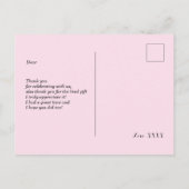 chaton blanc, chaton, animaux carte de remerciemen (Dos)