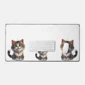 chaton chaton mignon blanc brun (Clavier et souris)