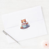 Chaton dans tasse de thé Stickers (Enveloppe)