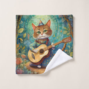 Chaton Jouant de la Guitare
