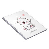 Chaton Mignon Incroyable sur Cahier Blanc (Côté Droit)