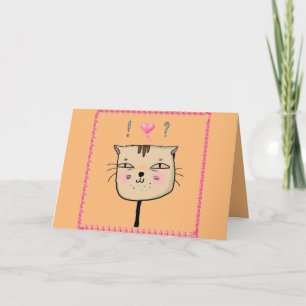 Chaton Mignon, seras-tu mon Valentin carte mignonn