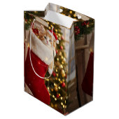 chaton noëls  medium cadeauzakje (Achterkant Gekanteld)