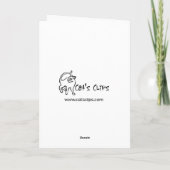 Chaton orange avec carte de graduation Roses rouge (Dos)