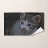 chaton photo serviette à main (Serviette à main)