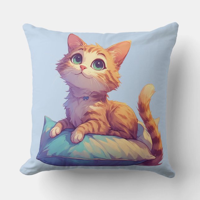 Chaton se reposant sur un coussin pour les fans de (Recto)
