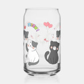 Chatons Adorables Thème Monogramme Cœurs (Droite)
