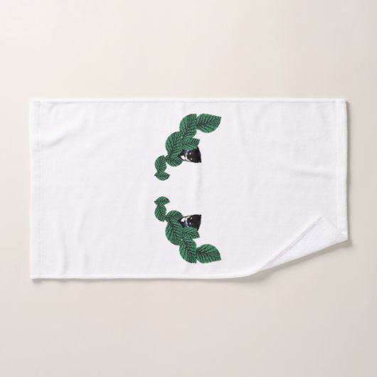 Chatons avec Feuille (Serviette à main)