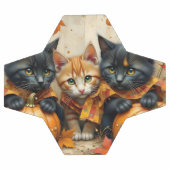 Chatons d'automne citrouilles et feuillage (Plat)
