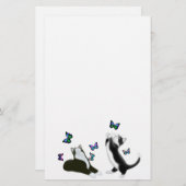 Chatons de smoking avec la papeterie de papillons (Devant / Derrière)