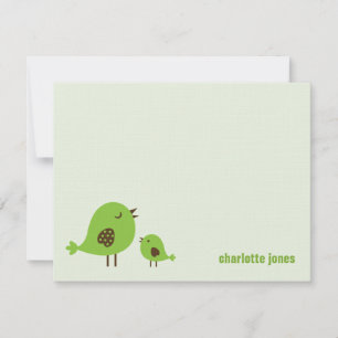 Chatons doux Merci Cartes - Vert