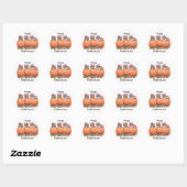 Chatons en Citrouille pour Stickers Halloween (Feuille)